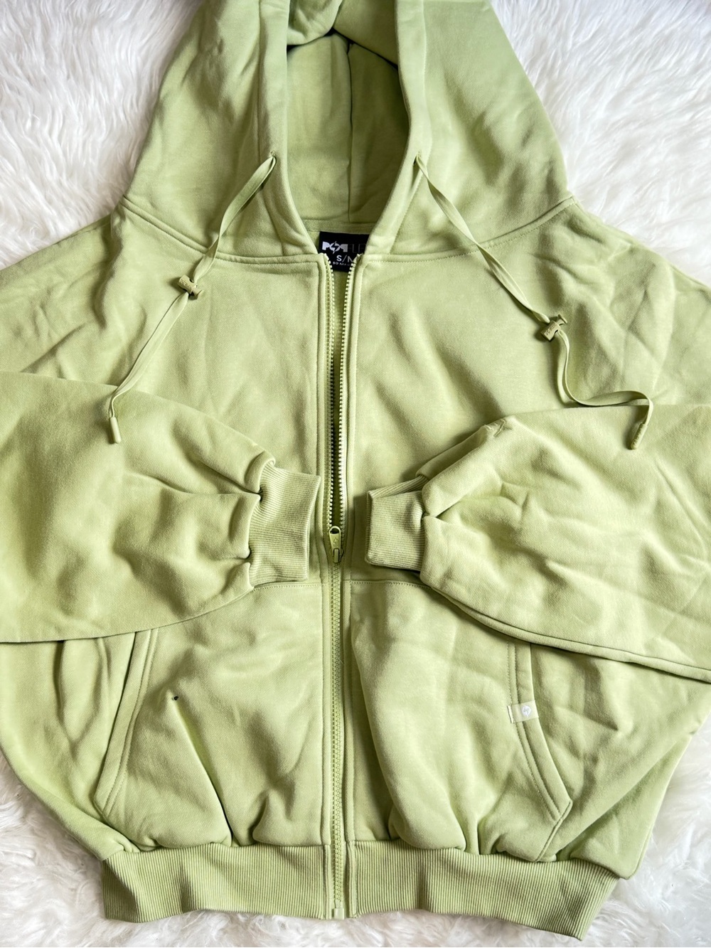 Popflex Zip Cloud Hoodie Pistachio
